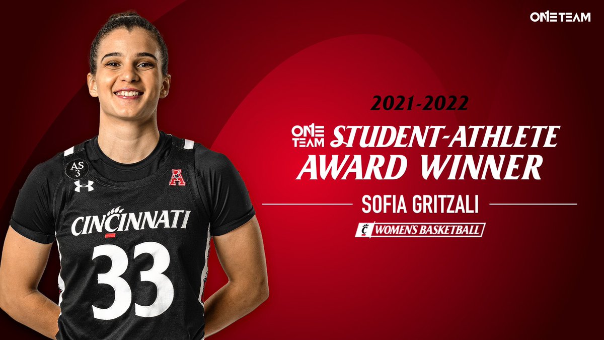 Female ONE TEAM Student-Athlete Award: This award showcases a student-athlete who lives the one team culture every day and best represents the CPAW. Nominated and voted by student-athletes.🥇