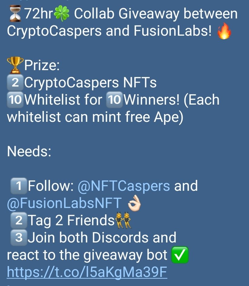 NFTCaspers's tweet photo. 🚀 BIG Giveaway 💰
If you like real yacht &amp; private parties , check this out 👻😎🥳
#SolanaNFTs #NFTCommunity #NFTinvestor #BoredApeYachtClub  #NFTdrop #NFTGiveaways #OpenSeaNFT #SolanaNFT #SolanaAirdrops 
👻 ➡️ https://t.co/nHtiGsfoyL
🙈 ➡️ https://t.co/W1ZCP7rOxd https://t.co/W9WCD8o1vp