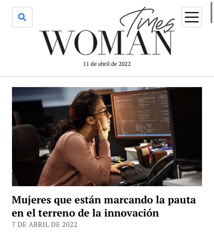 Felices de la nota de <a href="/womantimescl/">Woman Times</a> destacando a nuestra Fundadora Antonella Vespa por romper con los estereotipos y posicionar al género femenino dentro del mundo de la tecnología e innovación.

#WomanTimes #WTisTheFuture #PanoramasAccesibles

Nota womantimes.cl/mujeres-que-es…