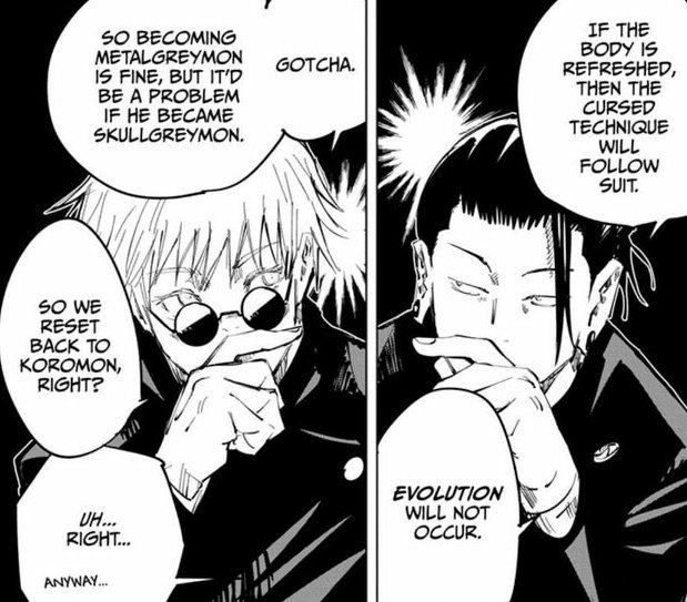 ShadzMangaOnly's tweet photo. Gege so goated for these references. My Mangaka. 👏🏽 😂
#JJK #ShadzJK #JujutsuKaisen https://t.co/ng7qr6yJuR