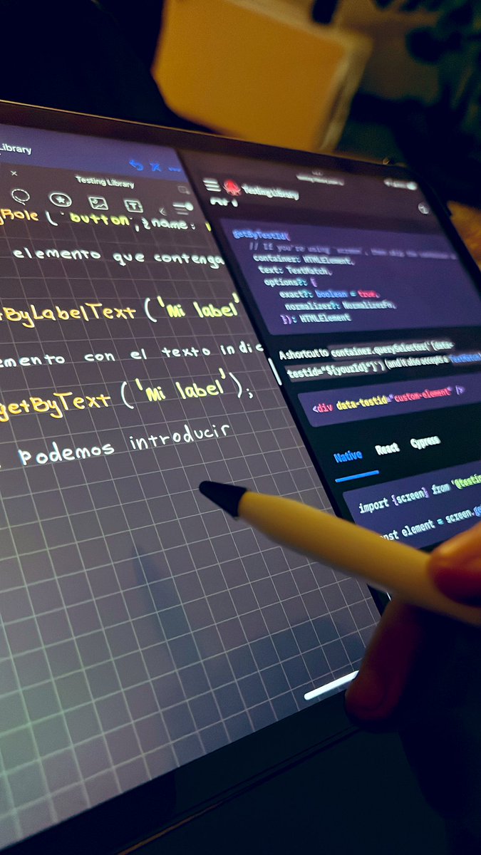 G_Programming's tweet image. Aquí terminado la docu de testing library para el siguiente vídeo a la 1 am de la mañana 🥹🥹

#react #testing #testinglibrary #angular #programación #frontend #youtube #comunidad #podcast