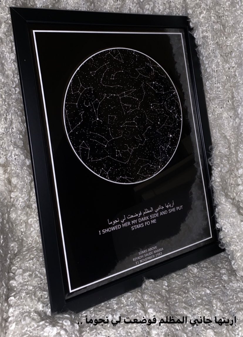 اريتها جانبي المظلم فوضعت لي نجوماً..