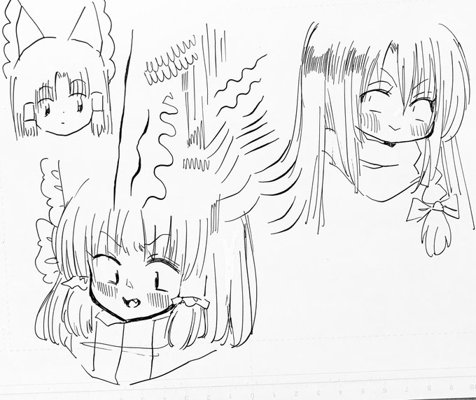 下書きナシでGペン描き 