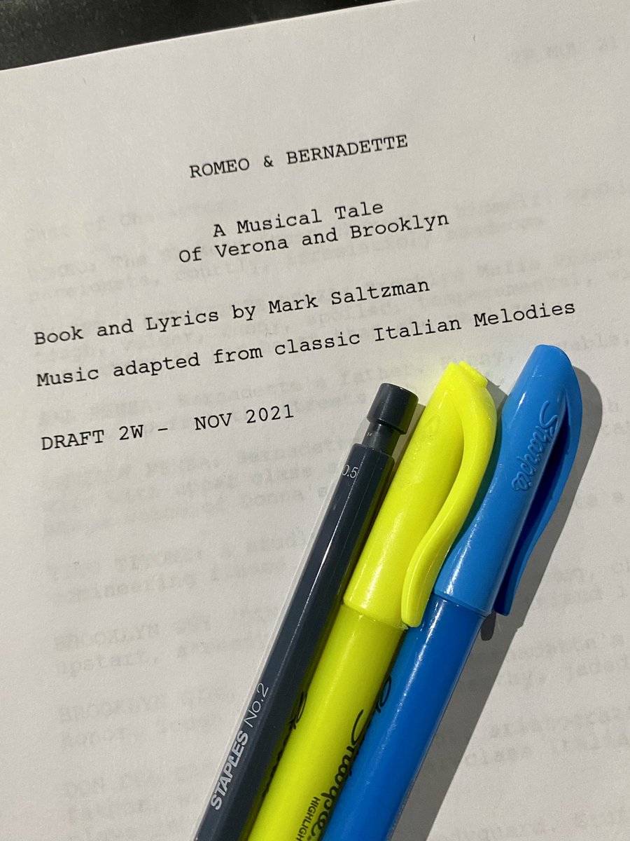 TroyVR_'s tweet photo. Rehearsal day #1, again… after two years and two postponements!  #RomeoAndBernadette #OffBroadway https://t.co/684JP3pJXu