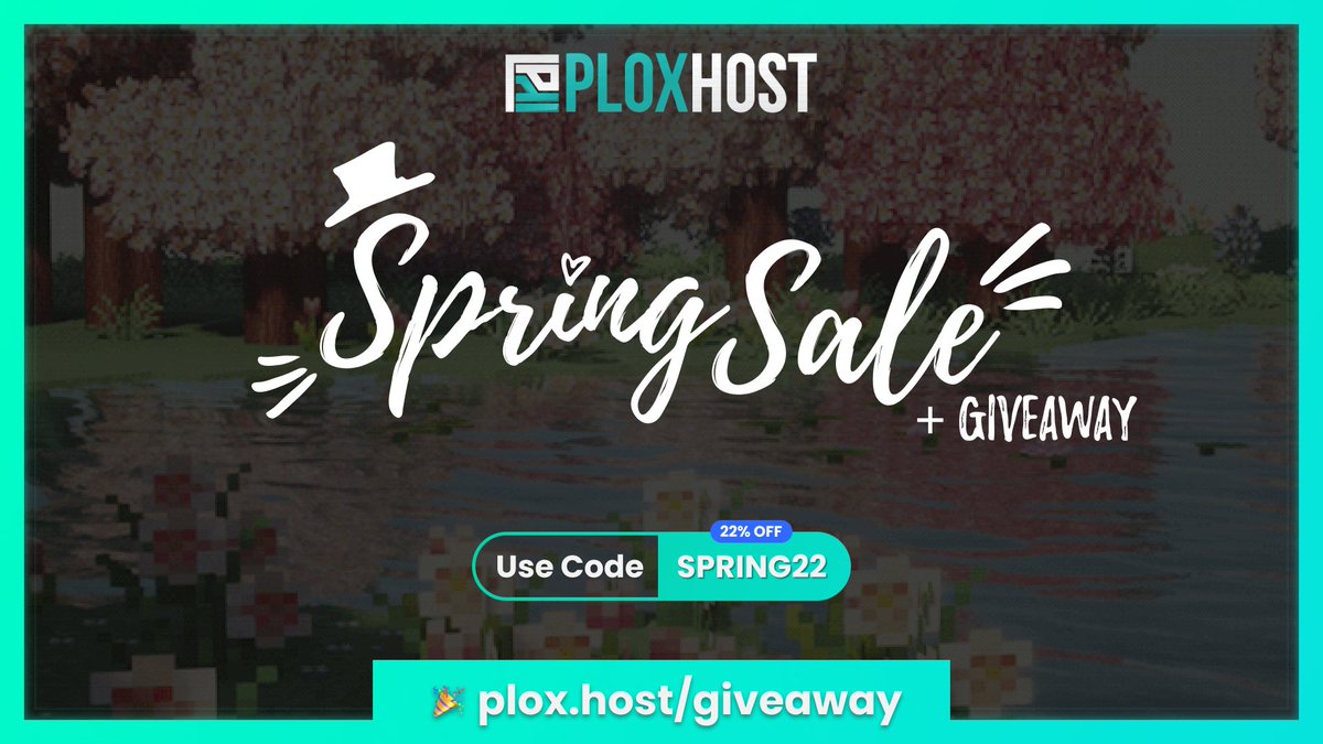PloxHost's tweet photo. PloxHost #Spring #Giveaway is now Live! 🎉☀

Join now for a chance to win prizes such as #free dedicated servers &amp; other hosting services!
https://t.co/zzHrEen8Yj

Also save using code SPRING22 for 22% MC, Web, &amp; VPS Hosting! https://t.co/5CjTJrtJS7