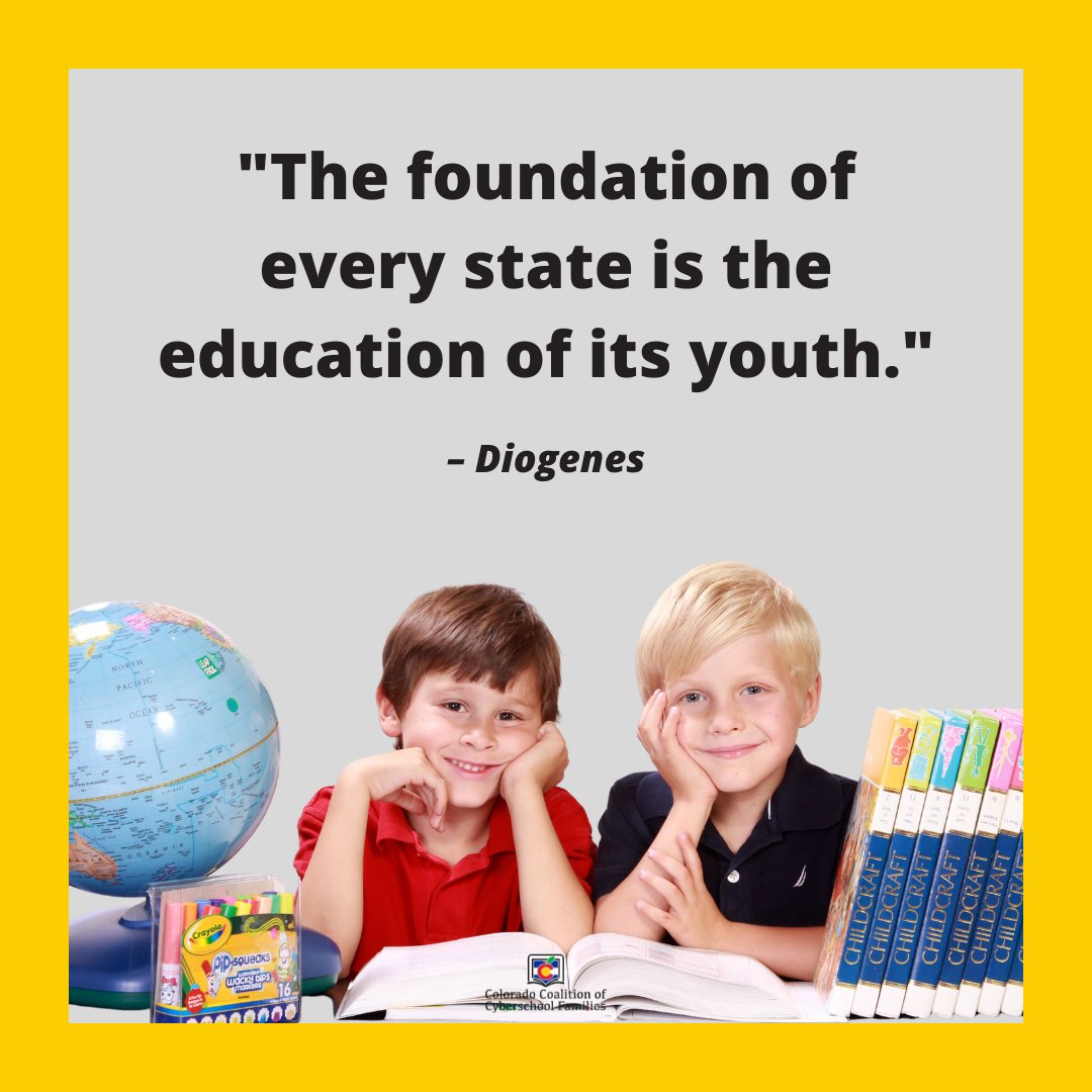 CO_CyberFams's tweet photo. Education is the most important thing we can do for students to be successful. That's why we are powerful advocates for cyberschools and online learning in Colorado! #motivatingquote #motivationmonday #onlineschools #cyberschools https://t.co/MTMd4KAXEC