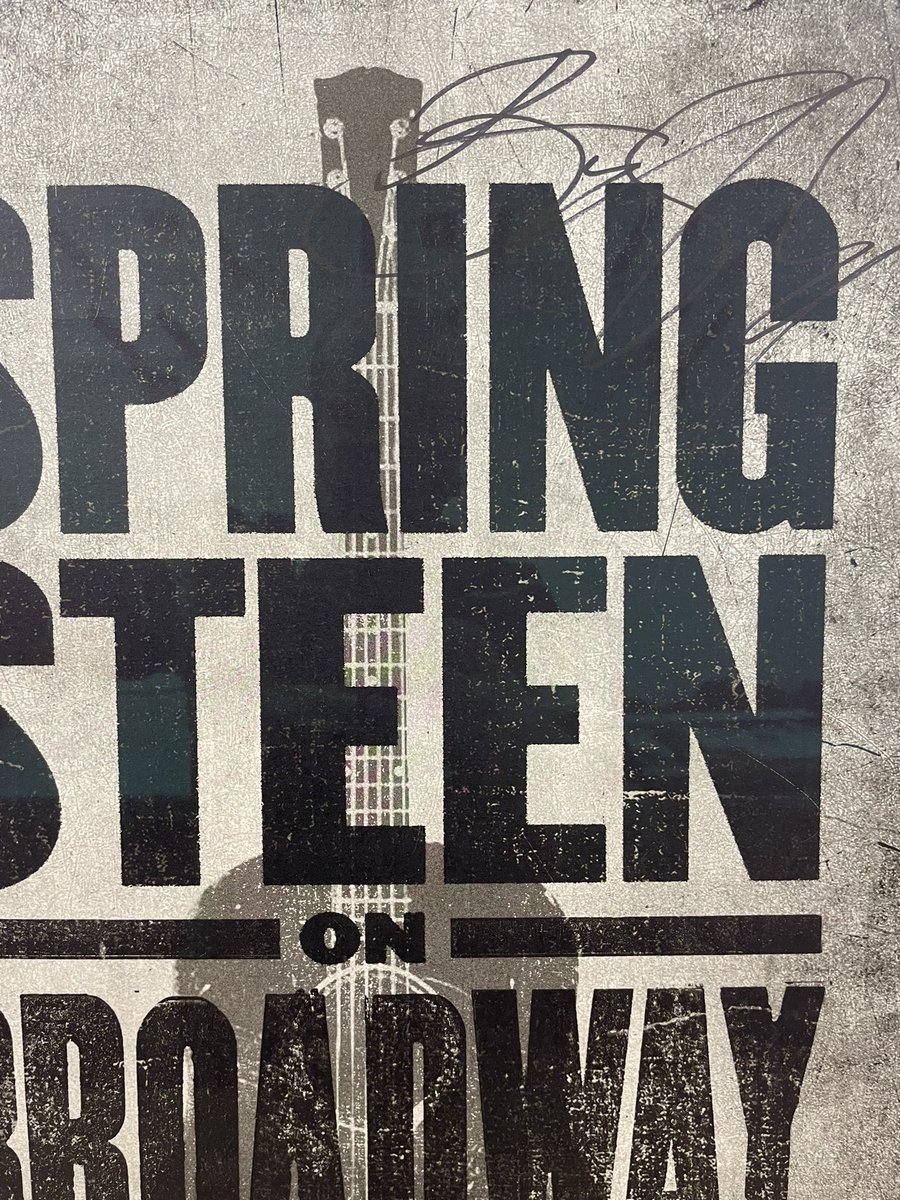 Maxwell W. Grove (@therealmaxgrove) on Twitter photo Since I work in custom framing, it’s only right that I frame my signed <a href="/springsteen/">Bruce Springsteen</a> on broadway poster. Since I work in custom framing, it’s only right that I frame my signed <a href="/springsteen/">Bruce Springsteen</a> on broadway poster.