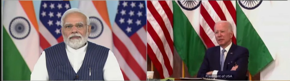 TheNisargSoni's tweet photo. Click below pic
Look body language of both leaders during #ModiBidenTalks
It's like a school :
Teacher say something & student carefully listen & understand 😉
"Democracies can Deliver" But who'll delivered it ?!?! ......
Only #NewIndia 🇮🇳
#ModiHaitoMumkinHai
#IndiaUSTalks https://t.co/dqSPSOvAcO