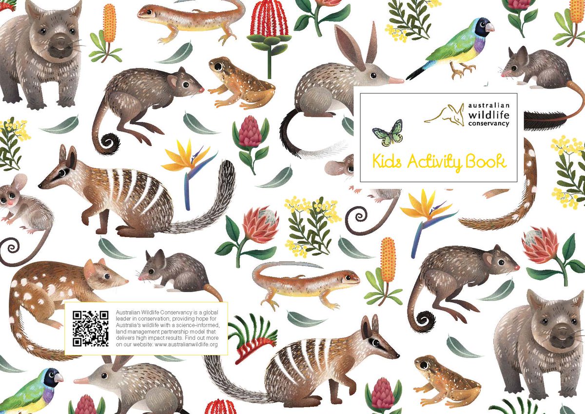 awconservancy's tweet photo. ⚡ Exciting news!! ⚡ We’re launching a special activity book for junior scientists!  📚 In this book, you’ll meet some of Australia’s most weird and wonderful wildlife and learn about their habitats, favourite foods and what makes them so special.  👉 https://t.co/PMBxXkQRaG https://t.co/v0qFAUNnpY