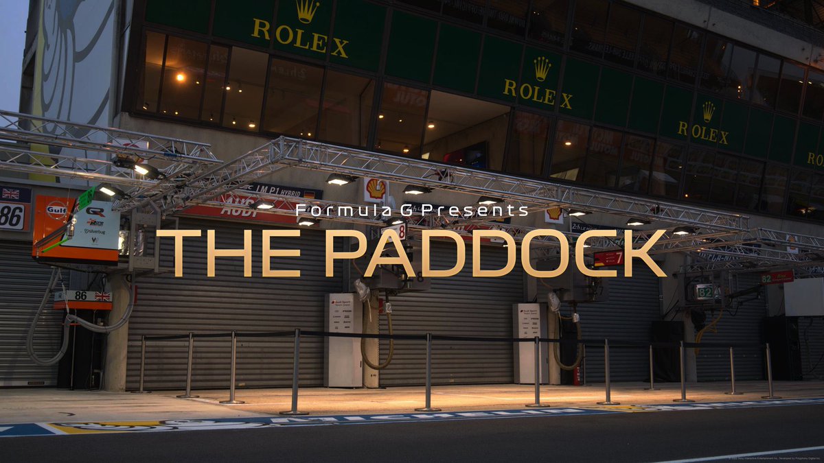FormulaGRacing's tweet photo. This weeks ‘The Paddock’ presented by @Liga_G96 and @thegranturismo! 

Week 5 of Formula G is any German manufacturer car on the Nurburgring GP track!🧵 https://t.co/jKrKdhnWez