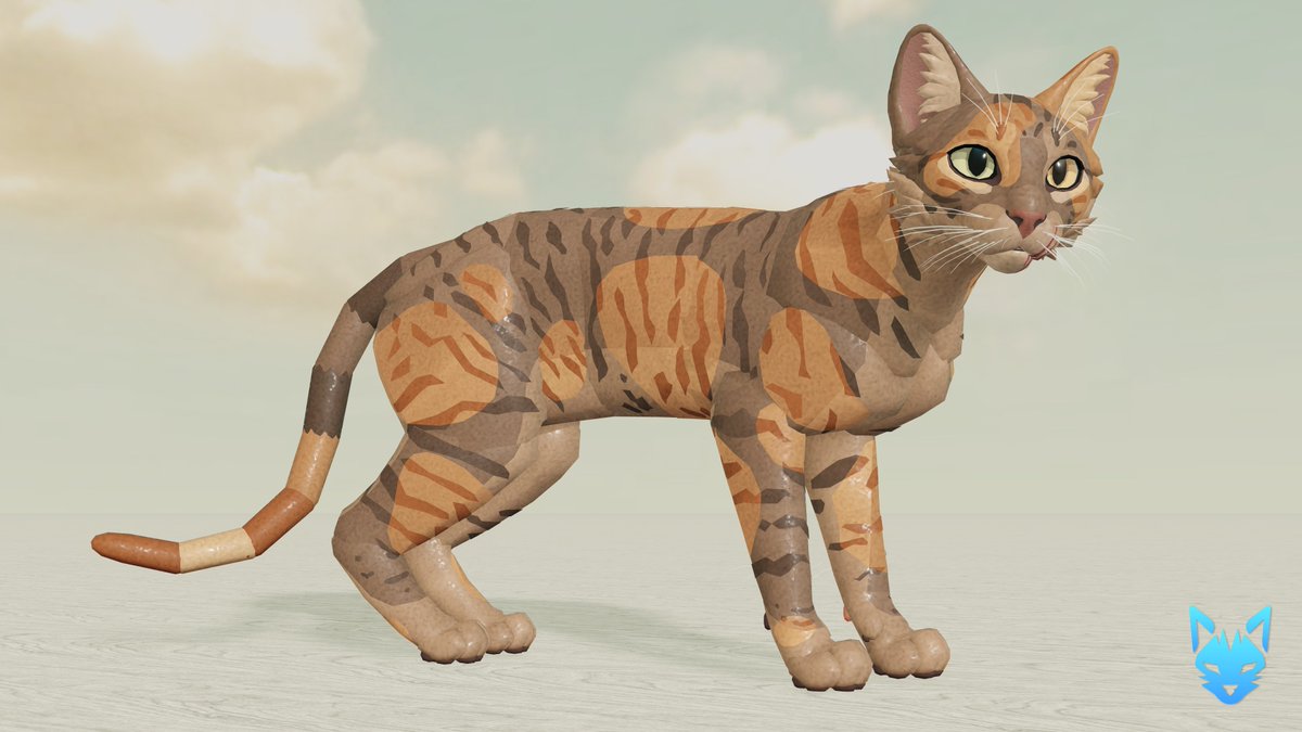 Bavelly3's tweet photo. Striped patches for my @wcrproblox remodel! Unlike the striped splotches in my previous tweet, this marking gives you stripes all over the body :0
#Roblox #RobloxDev #WarriorCats #WCUE https://t.co/LblTRxAqpC