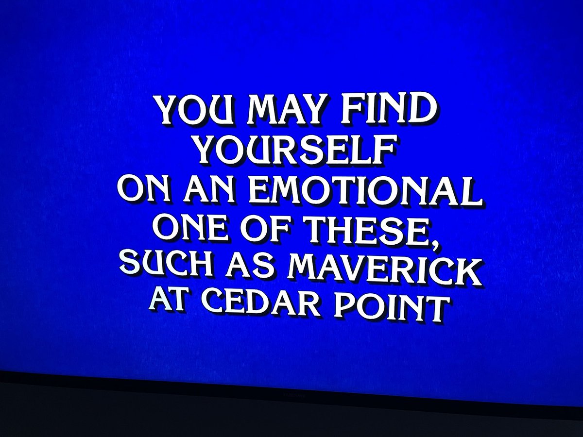 TonyClarkCP's tweet photo. I KNOW THIS QUESTION! @Jeopardy https://t.co/1ANyaTz8yI