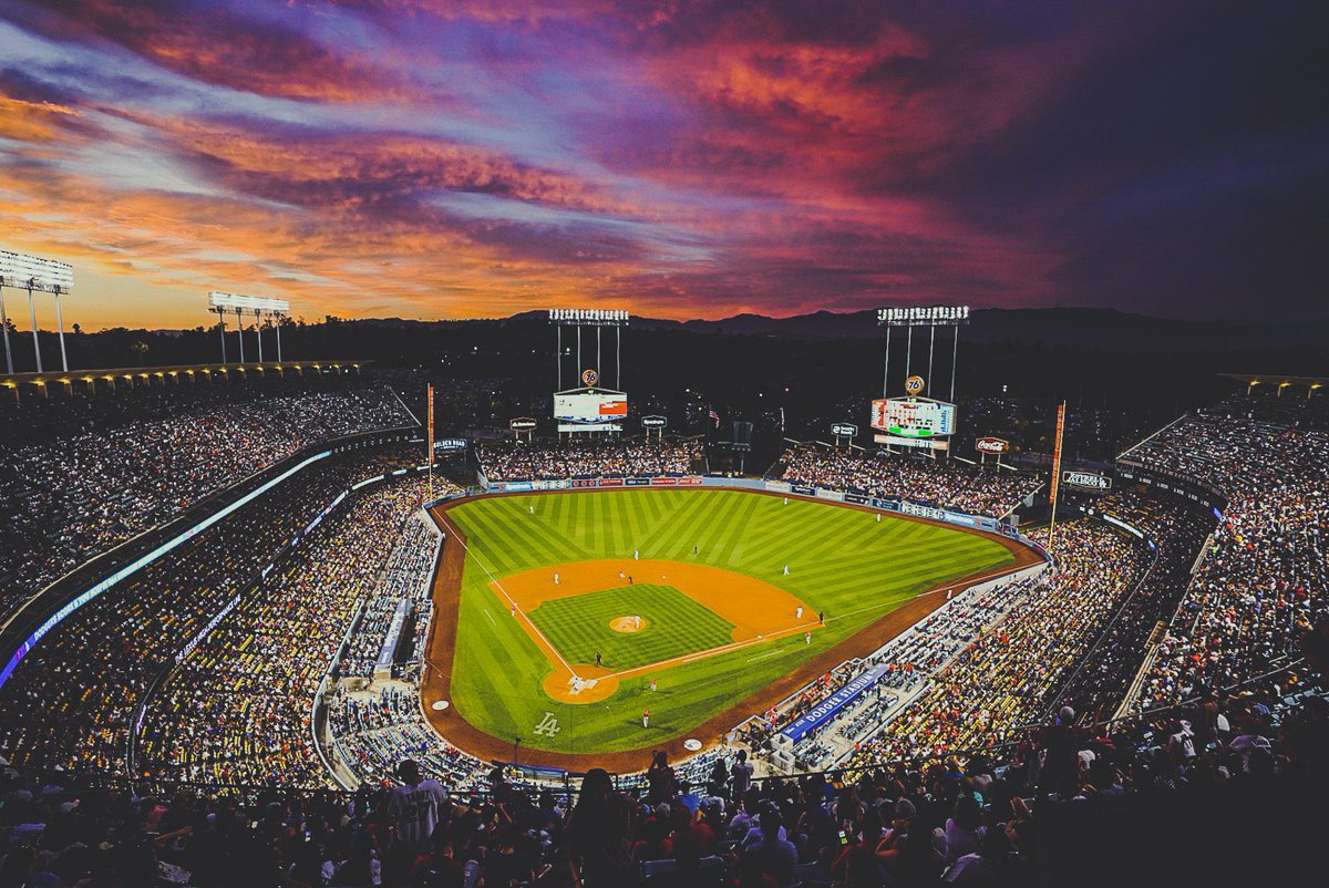 DodgersNation's tweet photo. Describe Dodger Stadium in 5 words or less #Dodgers #AlwaysLA https://t.co/8DyeTQ9m9j