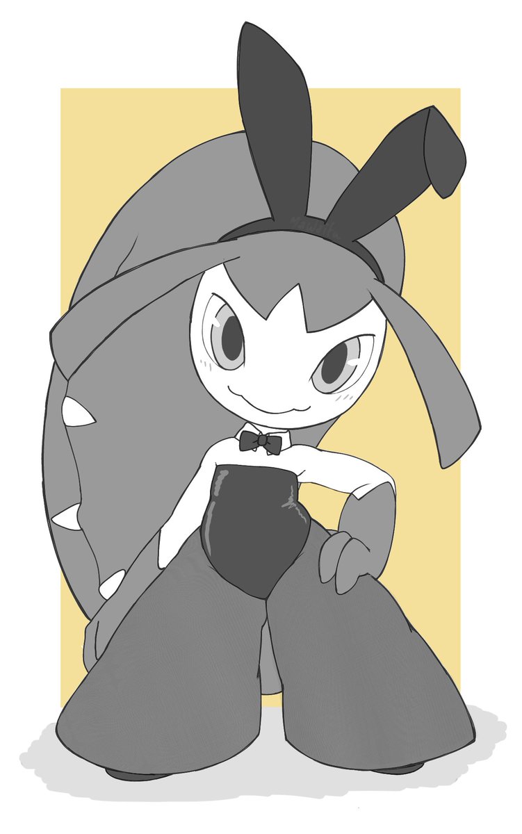 Bunny suit mawile! 🖤🤍💛