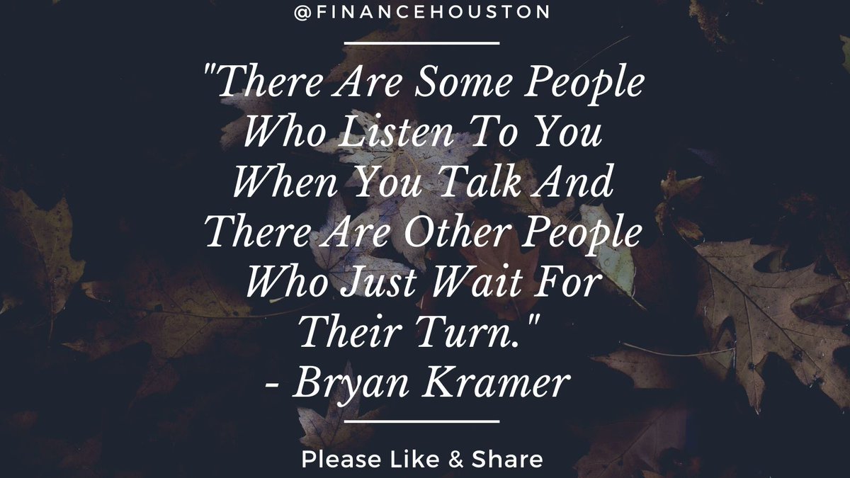 financehouston's tweet photo. #Free #Download:#Work #From #Home
=>> https://t.co/FykntPnqYl

#There Are Some #People Who #Listen To When You #Talk And There Are Other #People Who Just #Wait For #Their #Turn.-#BryanKramer

#quotes #onlinebusiness #businessideas #workfromanywhere #USA #southfulton #georgia https://t.co/wvFwdS1O7T