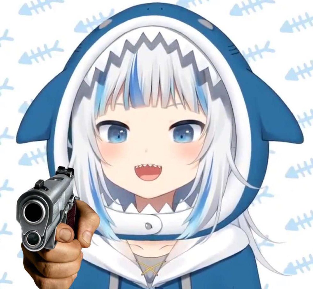 Av54918Va's tweet photo. @gawrgura It's time to hunt monsters. https://t.co/Kc7HZ5ZBEa