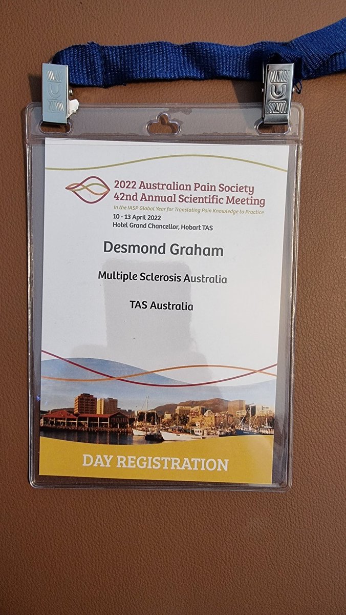Very pleased and thankful to be invited to present today at 2022 Aus Pain Society 42nd Annual Scientific Conference. My presentation is MS and Pain - a personal journey. Great conference and new friends made. #MSABoard <a href="/MS_Australia/">MS Australia</a> <a href="/RohanGreenland/">Rohan Greenland</a>