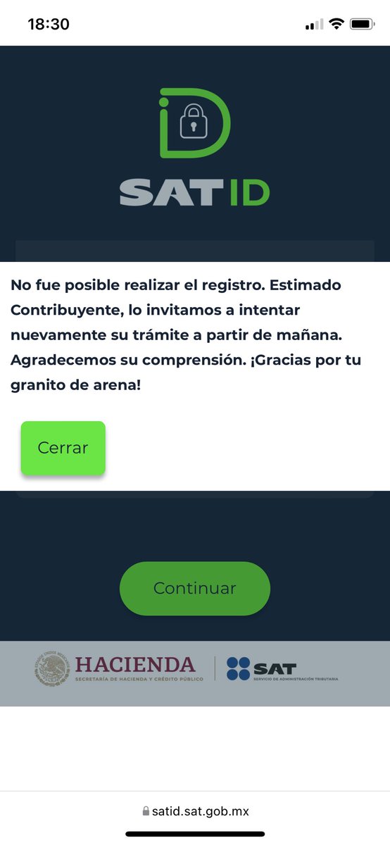 dancuevaschew's tweet image. Qué pasa @SATMX en la página #SATID #satid siempre me sale esto!!!  Hasta cuándo va a funcionar??