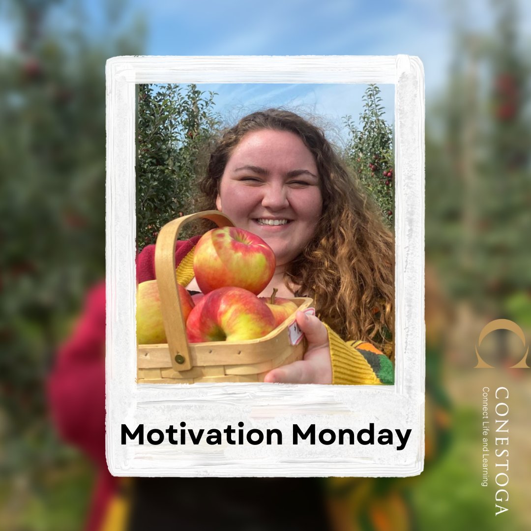 Need a little #motivation on this Monday? Check out 3rd year BPR student Emily Preiss’ #motivation for her degree! “Learning new things and pushing myself to be my best are two things that keep me motivated." Click the link to check out the BPR program! conestogac.on.ca/fulltime/bache…