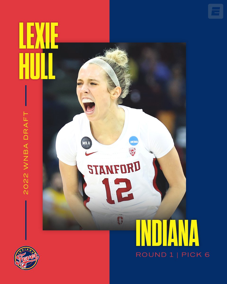 Lexie Hull is the No. 6️⃣ pick in the #WNBADraft 

<a href="/StanfordWBB/">Stanford WBB 🌲🏀</a> ➡️ <a href="/IndianaFever/">Indiana Fever</a>