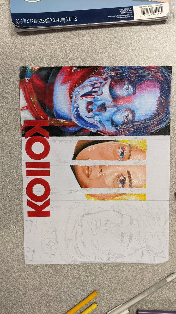 ARMRStudios's tweet photo. Progress on my #KOllOK fanart. Clarity is a little jacked up but we'll fix her. 
#KOllOK #TTRPGs https://t.co/6IDhUyLNzX