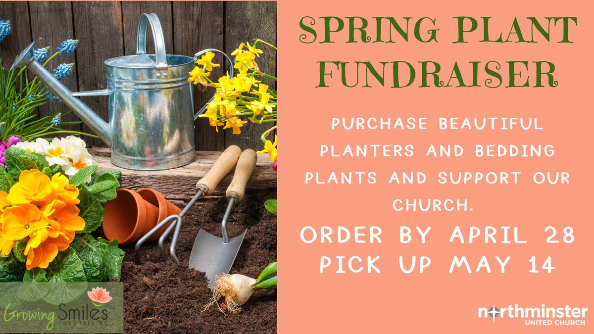 northminsteruc's tweet photo. Growing Smiles Spring Plant Fundraiser open:
https://t.co/p3BGsDiDry
#northminsterunited #NMUC #UCCAN #growingsmiles #springplantfundraiser #caringcommunityoffaith https://t.co/Pv2j6zzug5