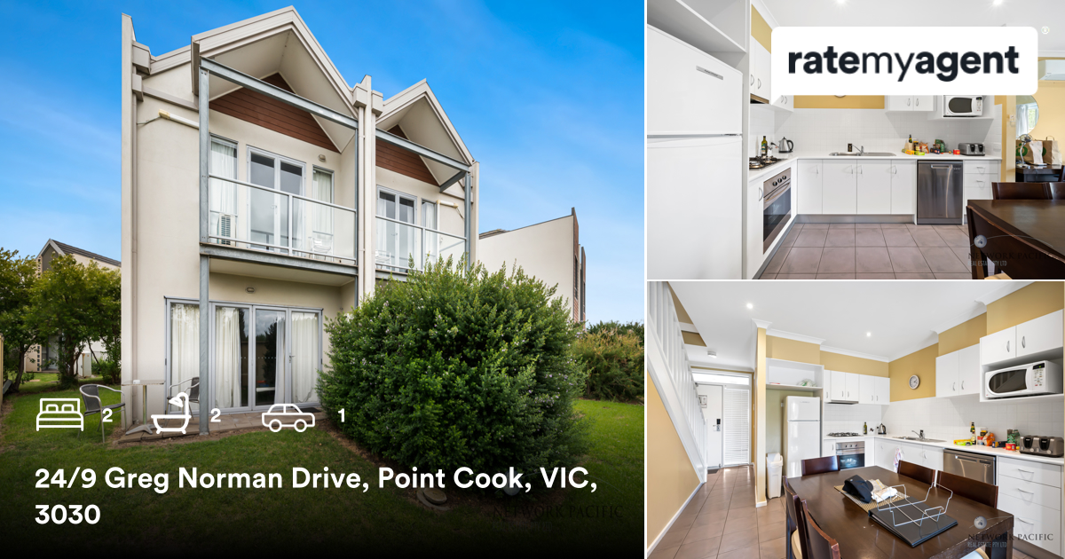 netpacific_PM's tweet photo. 2 🛏 2 🛀 1 🚘
📍 24/9 Greg Norman Drive, Point Cook, VIC, 3030

Our agent's latest listing on #ratemyagent
https://t.co/9HSIqFJxNu https://t.co/r8l5wDVrn0
