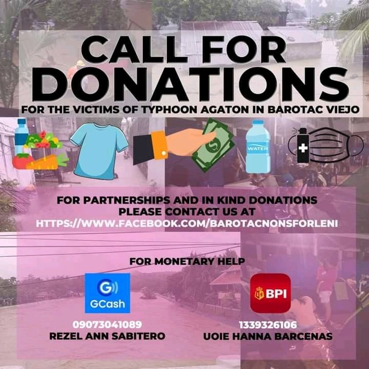 Hatdoggidogss's tweet image. Call for donations (Cash or in kind)

For partnership and in kind donations please message us directly.

Cash donations

Gcash: 
Rezel Ann Sabitero
09073041089 

Bank transfer: 
Uoie Hanna Barcenas 
BPI-1339326106

#NorthernIloiloNeedsHelp #AgatonPH #IloiloNeedsHelp