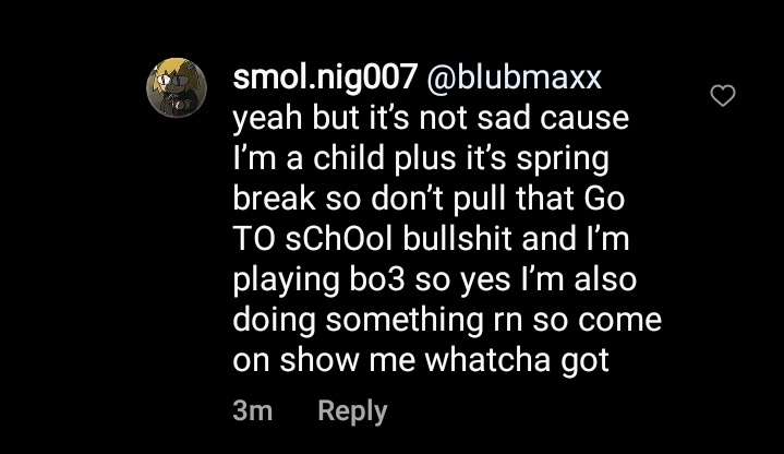_blubmaxx's tweet photo. this is why kids shouldn't go around the internet 💀 https://t.co/0xCNLq2bia