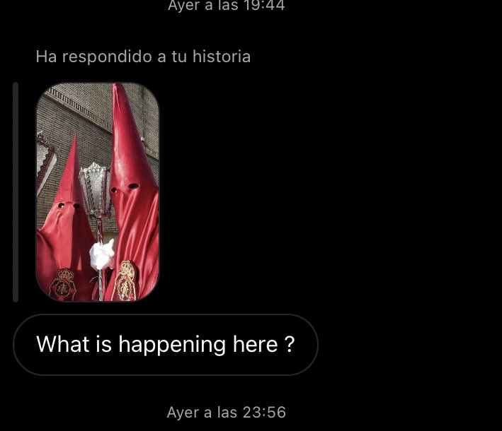 Trvivancos's tweet photo. mi amigo belga cuando ha visto mi historia de la procesión: https://t.co/Sr6hv4JMXG