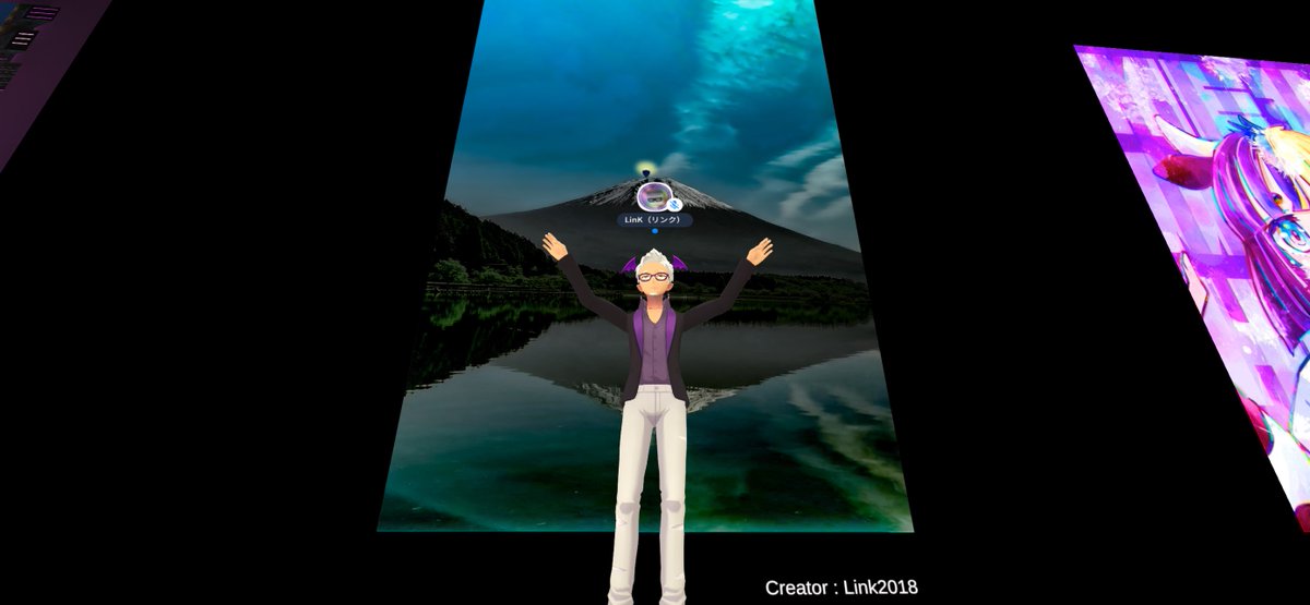 LinK_iPhoto's tweet photo. ついに #SymbolHUB に作品を展示してもらえるところまで来ました‹‹\(´ω` )/››
サカショウ建設(株)様@sakasho_XYMCity ありがとうございます😭
富士山から頭を出してるRパパさん@Rpapa_coin に触るとご利益あるという噂があるとかないとか😁
#cluster
https://t.co/LExxLKo9EU https://t.co/f2bhKlSWLY