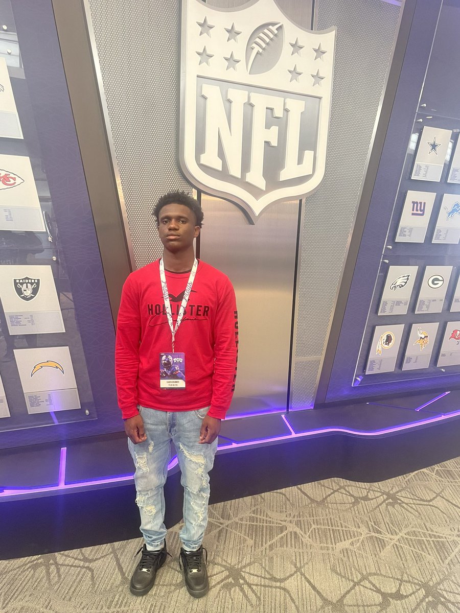 Had a great time @ TCU today 💜. <a href="/RicklanHolmes/">Ricklan Holmes♠️</a> <a href="/TylerLionsFB/">Tyler Lions Football</a> <a href="/CoachSonnyDykes/">Sonny Dykes</a> <a href="/NextLevelD1/">Next Level Athlete</a> <a href="/Rivals/">Rivals</a> <a href="/UANextFootball/">All-America Game</a> <a href="/On3Recruits/">On3 Recruits</a> <a href="/AABonNBC/">Navy All-American Bowl</a> <a href="/dctf/">Dave Campbell's — TexasFootball.com</a> <a href="/247Sports/">247Sports</a> .