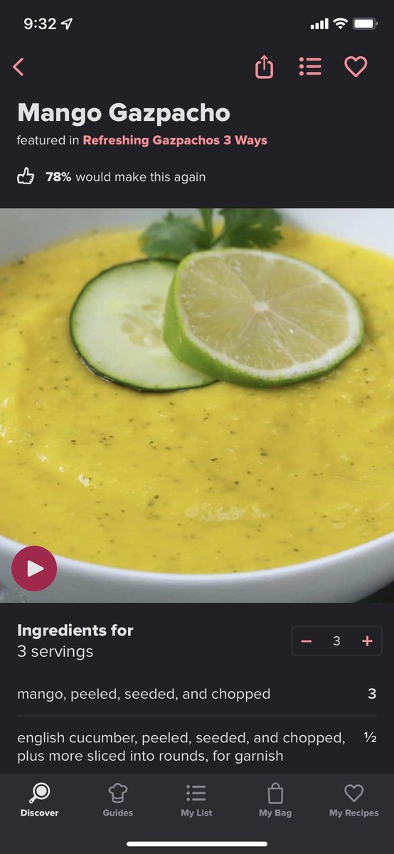 pinkypanda0823's tweet photo. Out comes the side dish, and it’s a gorgeous mango gazpacho. Mei Lun says it reminds her of #BearchelorInParadise. #BattleMango #BambooChef https://t.co/HXVdT6nvvT