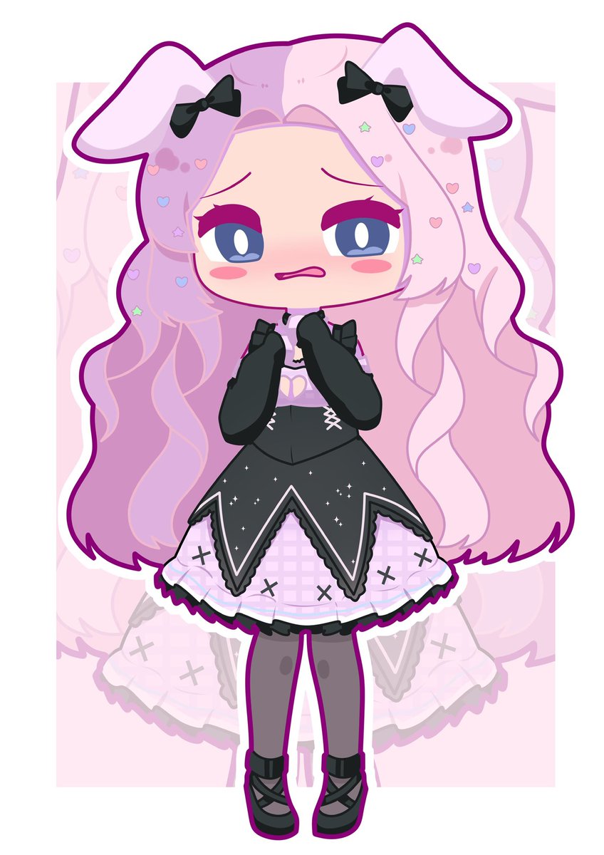 AriaMoriVT's tweet photo. Recently one of my lovely mods surprised me with this adorable art. @wolfensteiner87 thank you, I love it so much!!💗

Artist @EijiVein https://t.co/77oVZdTtzg