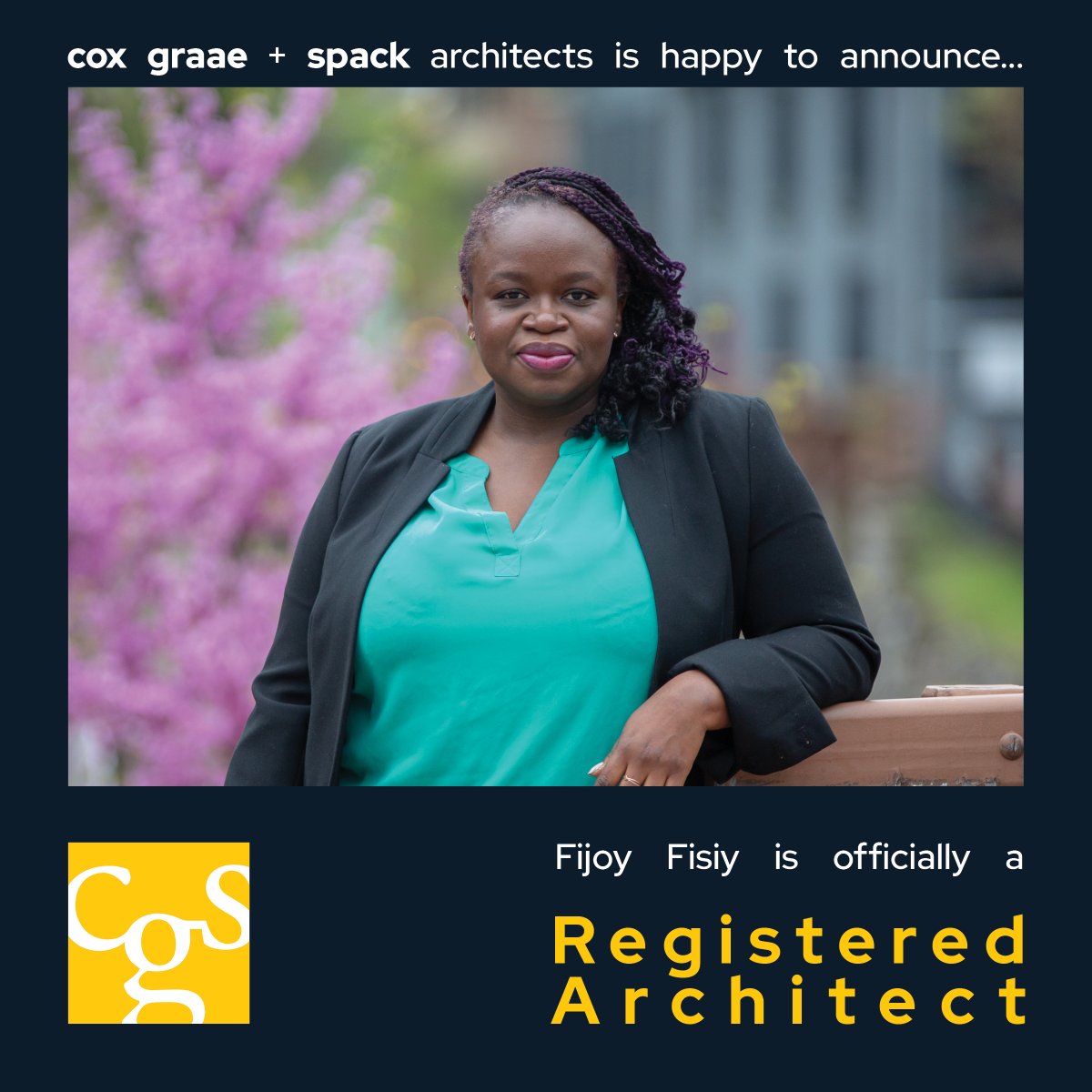 CGSArchitects's tweet photo. We are happy to announce that Fijoy Fisiy has passed all her AREs and is now officially a Registered Architect! Join us in giving her a well deserved round of applause.
#RegisteredArchitect #DoneWithAREs #RAAIA #AIA
@AIANational https://t.co/bUc8WS8dDc
