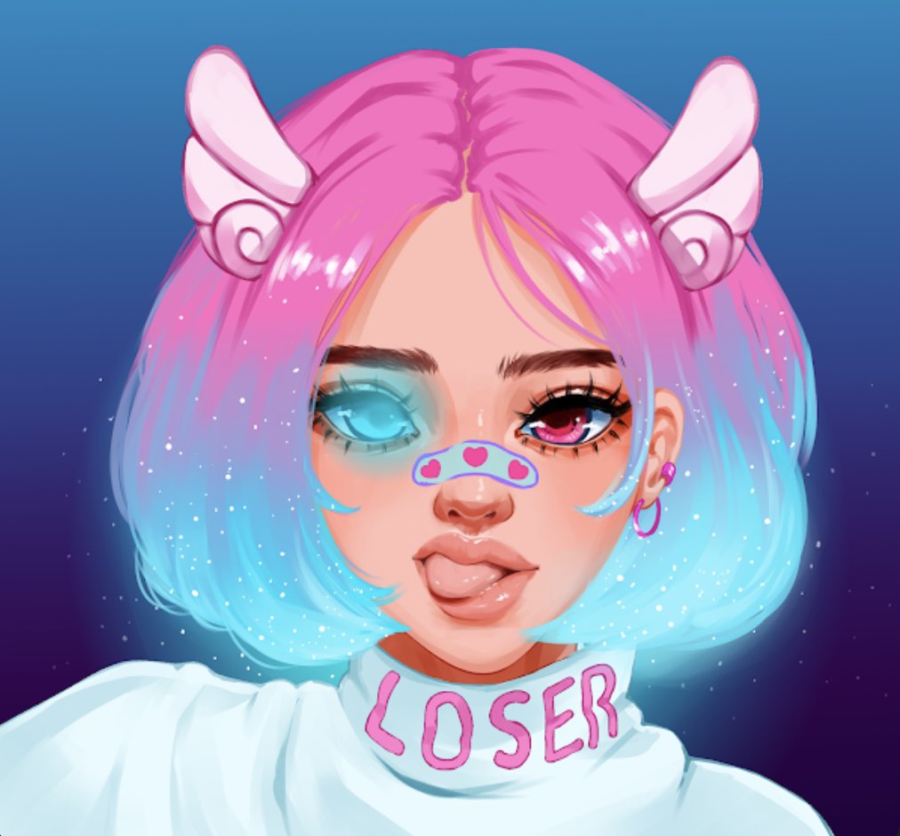 ChampagneMan's tweet photo. I 💛❤️‍🩹💘 the OVERSATURATED, MADLY STYLIZED, SLAP POP OF @NikaDanny !!!!
HAPPY BIRTHDAY.
I can only imagine you will celebrate in style. 
ONE OF A KIND. https://t.co/GlrQiYphoU