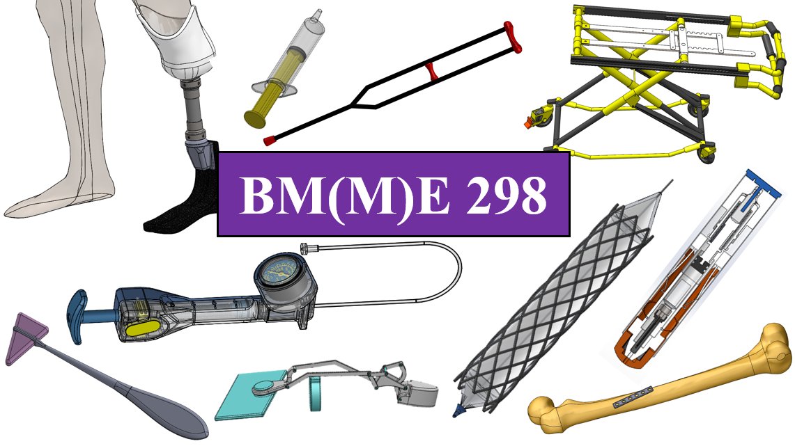jointbme's tweet photo. Check this required summer course for #BMEstudents on how to design medical devices: BM(M)E 298 Design and Manufacturing I, with Teaching Assist Prof Ross Petrella. This course will teach you what to build, identifying unmet medical needs, and how to build it, prototyping skills https://t.co/29f3OaV0NS