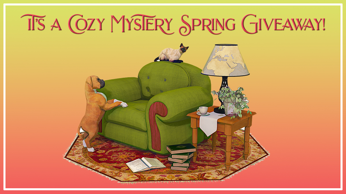 SClareWriter's tweet photo. Calling all cozy mystery readers! We’re welcoming spring with a cozy prize pack. Enter to win. Good luck! https://t.co/M4u4Fxknel #cozymysteries #mysteries #mysterybooks #cozytime #giveaway #giveawayalert https://t.co/YEVtysaZes