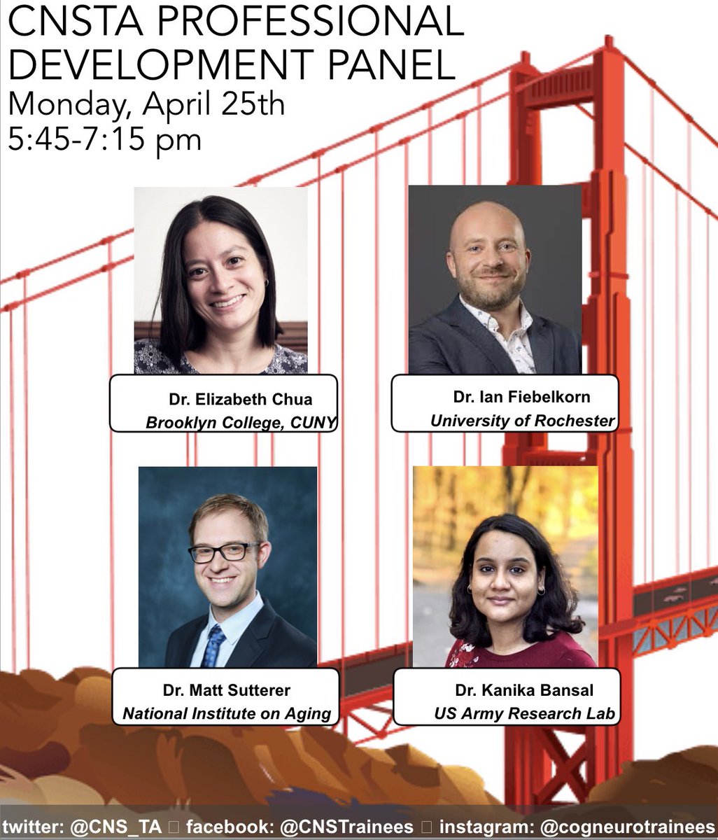 Check out the lineup of panelists for the CNSTA Professional Development Panel at <a href="/CNSmtg/">CNS 2026 Annual Meeting</a> this year! Be sure to submit questions and attend the event! <a href="/CogNeuroNews/">CNS News</a> #cns2022 #networking #professionaldevelopment