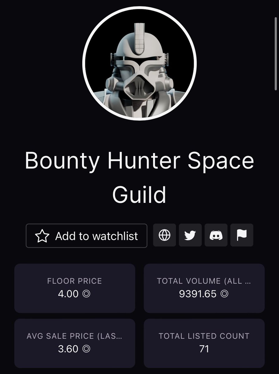 Hope you've been paying attention...

Get em before they're gone, $BNTY is pumpin, new weapons dropping, and we're raffling a DeGod for holders this weekend. 

This is financial advice.

<a href="/BountyHunterNFT/">Bounty Hunter Space Guild</a> 

Oh and we also have the 2nd largest DAO in the space worth around 3600 SOL