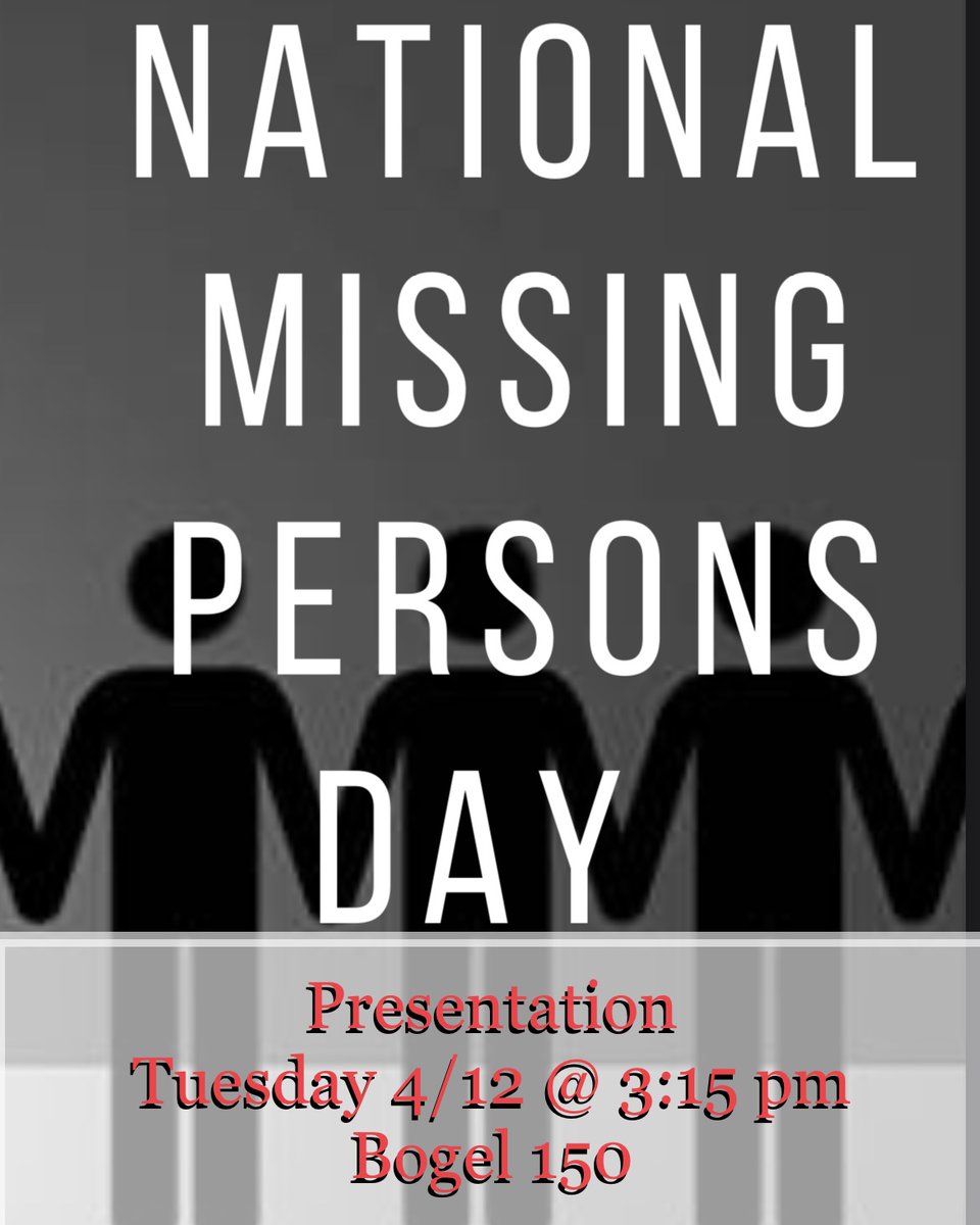 hilbertcjfs's tweet photo. #Presentation & #PassportEvent by Homors Student Felicia Bremiller on #MissingPersons in the US - #BeThere!! https://t.co/J2bFwCqKCe