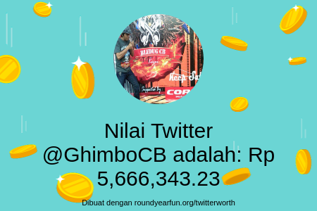 Nilai Twitter Saya adalah: Rp 5,666,343.23

Temukan milikmu dengan allfunaround.me/twitterworth?l…

⠀