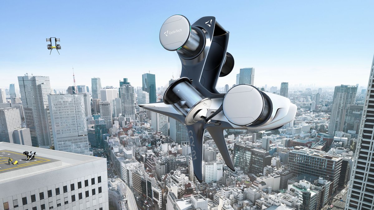 CycloTech_AT's tweet photo. #CycloTech and #Yamato reveal a first design concept of a new breed of aircraft based on the CycloRotor propulsion system developed in Austria. The mid-size UAV is a customized solution designed for the needs of parcel delivery in Japan´s megacities.
#CycloRotor #UAV #propulsion https://t.co/3xx7OgVsEe