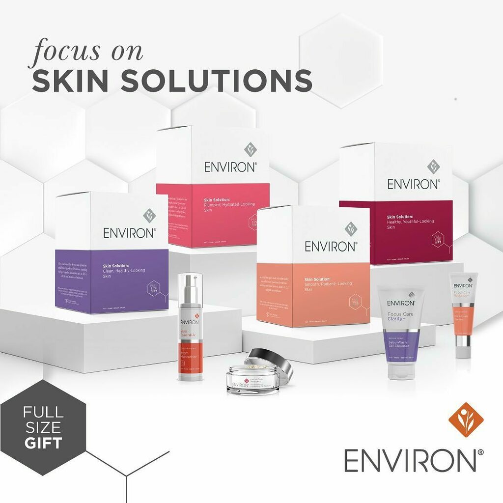 Complimentary full size gifts with these Environ Box sets.

✅ Environ Skin Solution: Clean, Healthy-Looking Skin - free sebuwash 

✅ Environ Skin Solution: Plumped, Hydrated-Looking Skin - free pre-cleanse oil

✅ Environ Skin Solution: Smooth, Radian… instagr.am/p/CcPcdYhM9br/