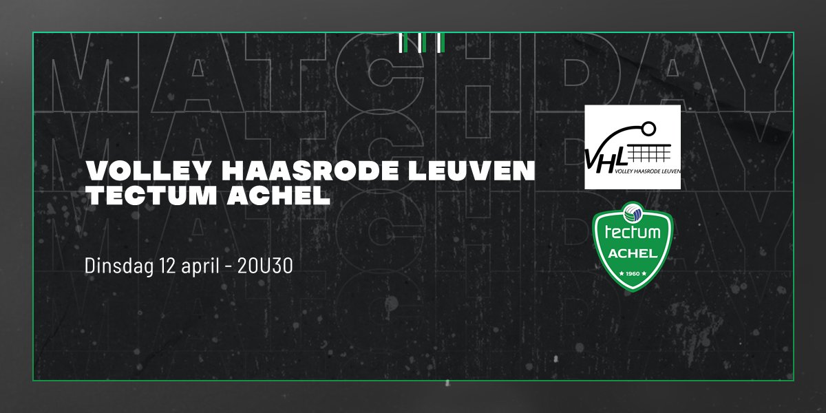 Tectum_Achel's tweet photo. ‼️ MATCHDAY ‼️

➡️ Volley Haasrode Leuven – Tectum Achel

⏰ 20u30

📺 Te volgen via livestream: https://t.co/8Mavrfvjx8 https://t.co/TydQVQRc0B
