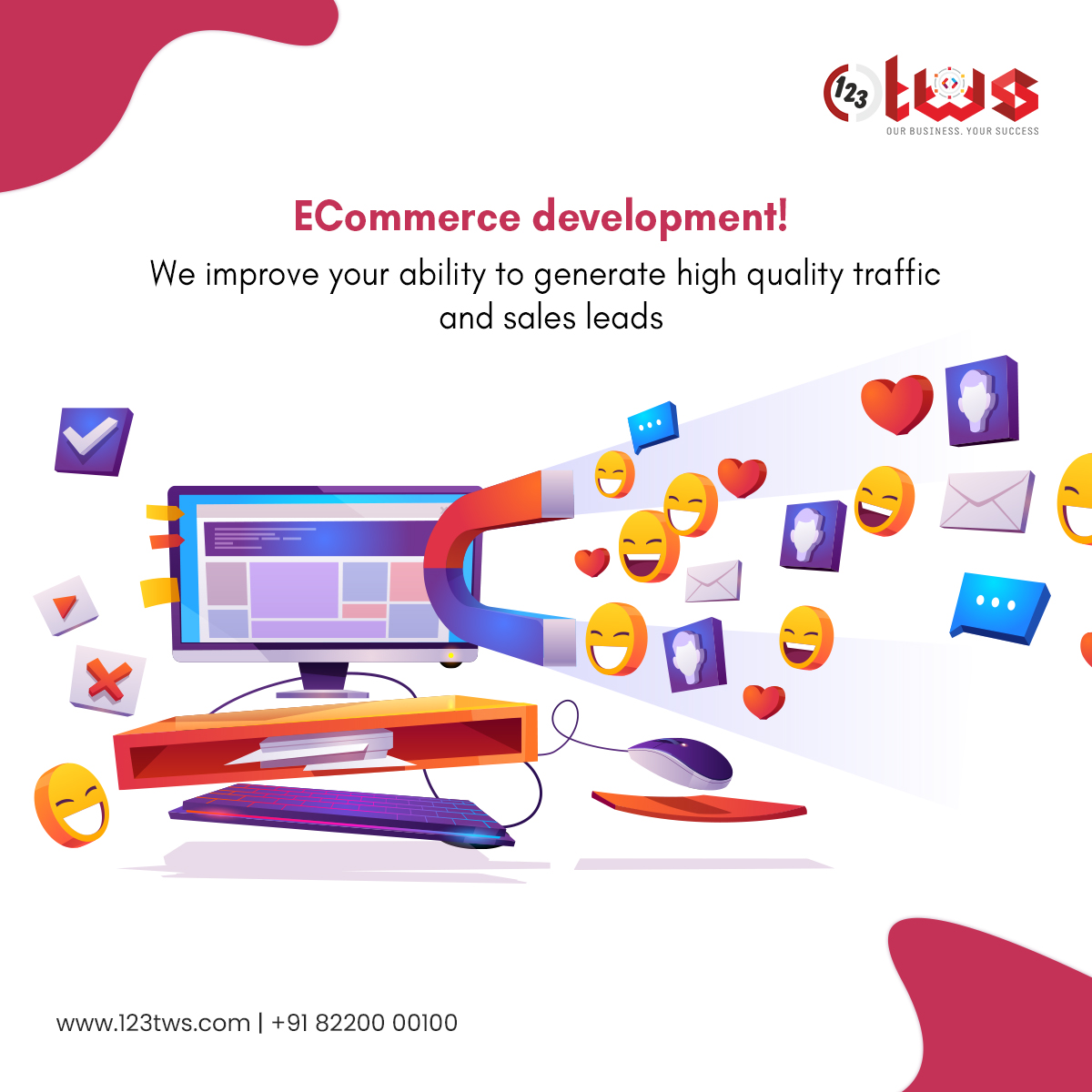 123_tws's tweet image. ECommerce development! we improve your ability to generate high-quality traffic and sales leads.
Visit: webdesign.123coimbatore.com
#websitesdevelopment #webcontentdevelopment #webpagedevelopment #webistedevelopment #webdesigninganddevelopment #123tws #123twscoimbatore