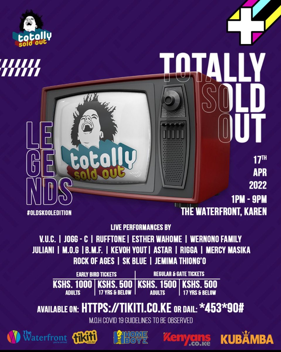 Kenyans's tweet photo. It is time to rekindle the flame lit by the pioneers at TSO. With a star-studded lineup featuring Juliani, Jemima Thiong'o, Mercy Masika, Wernono Family and Mercy Masika, it will be an event of the ages.
Get tickets from: https://t.co/nYH6CNia7q
#TSO
#TSOLegends
#OlSkoolTSO
AD https://t.co/QQuUKwFPlG