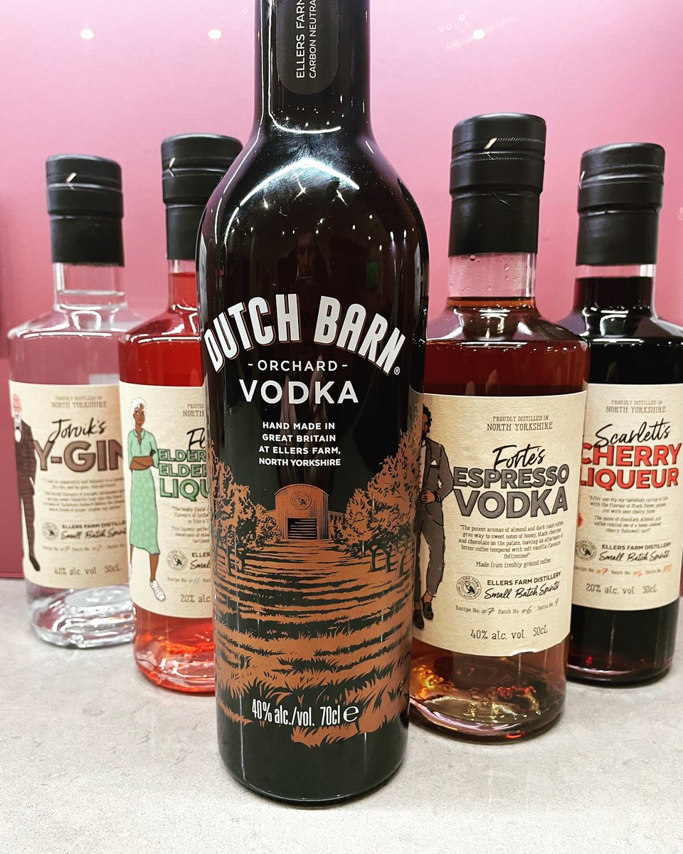 New product launch Dutch Barn vodka from <a href="/EllersFarm/">Ellers Farm Distillery</a> - based just outside #york. #vodka  produced from apples which will be grown in their own orchard.  Only a few months old. One to watch …