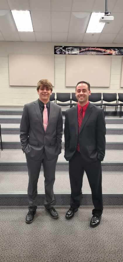 Congrats to <a href="/brayden_costea/">Brayden</a> on being in the top 10% of your class academically. I was humbled to be selected as your honored educator! A night I will never forget! Beyond proud of you and blown away by your maturity as a student, player and most importantly a person! 🦁💚