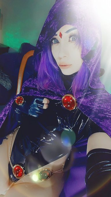 🖤🖤🖤🖤💜💜💜💜🖤🖤🖤🖤                    👻👻👻👻 Raven cosplay- do you like it? https://t.co/kymYTH5arI
